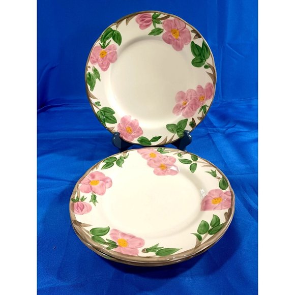 Franciscan Other - 3 FRANCISCAN DESERT ROSE 10.75"  DINNER PLATES STAFFORSHIRE ENGLAND